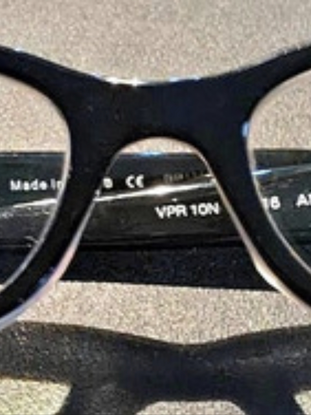 Prada VPR 10N Black Eyeglass Frames 51-16-135 and Case
